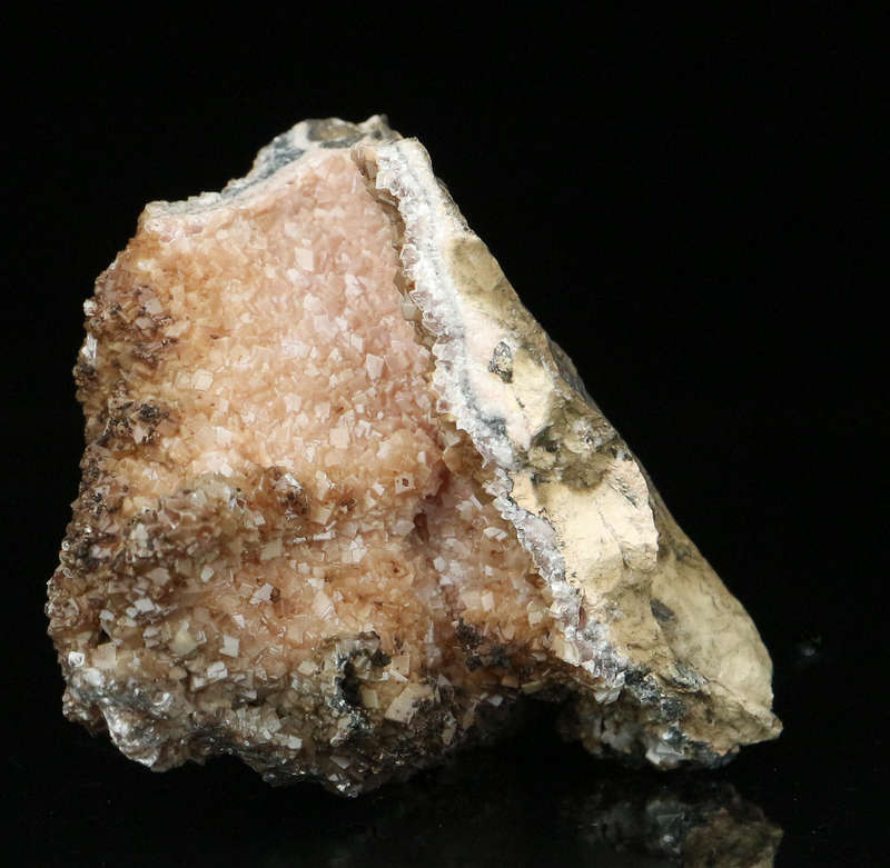Rhodochrosite on Matrix,"N'Chwaning II Mine, Kalahari Manganese Field, Northern Cape, South Africa "