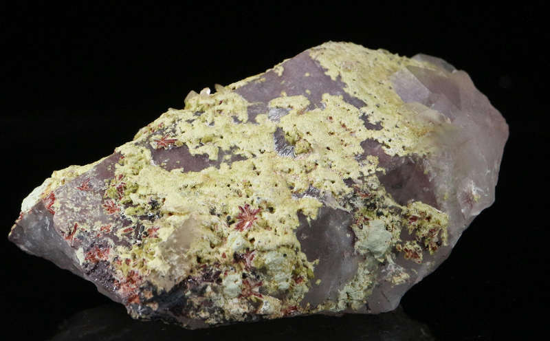Epidote on Quartz, Artonvilla Mine, Musina, South Africa