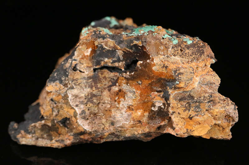 Smithsonite, Goethite on Matrix, Rosh Pinah Mine, Namibia