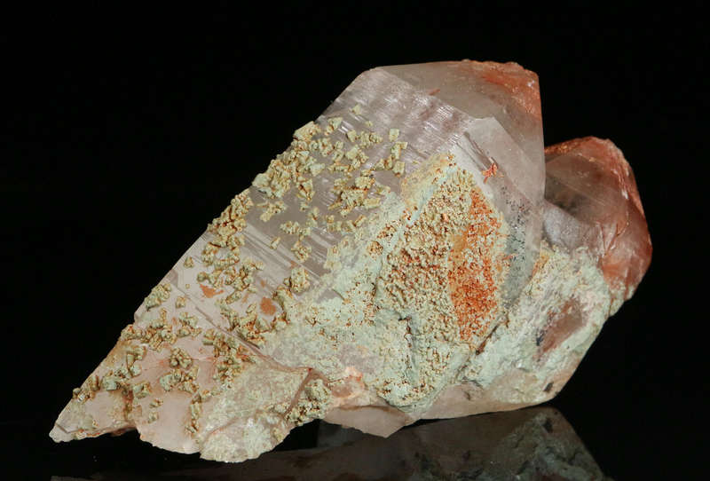 Clino-Chlore on Quartz, Artonvilla Mine, Musina, South Africa
