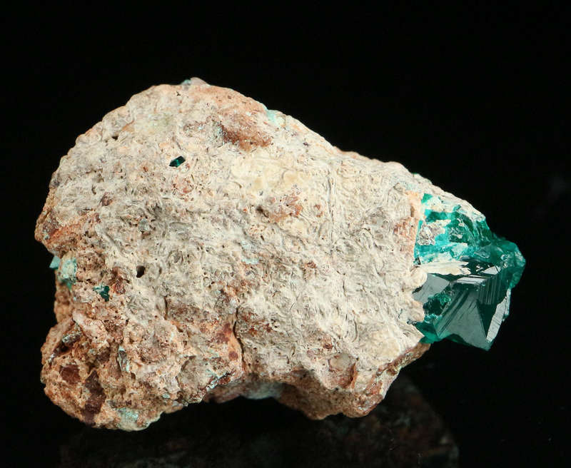 Dioptase on Matrix, Kaokoveld Region, Namibia