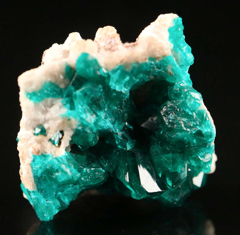Dioptase on Matrix, Tsumeb Mine, Namibia