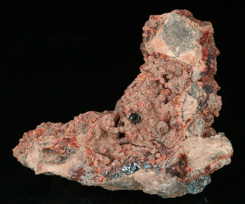 Andradite on Hematite on Matrix,"N'Chwaning II Mine, Kalahari Manganese Field, Northern Cape, South