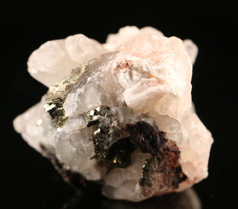 Calcite on Pyrite, N'Chwaning II, Northern Cape, South Africa