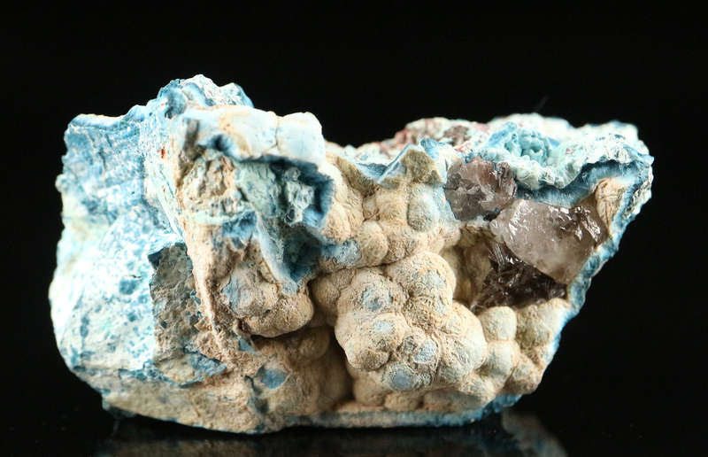 Shattuckite on Quartz, Kaokoveld Region, Namibia