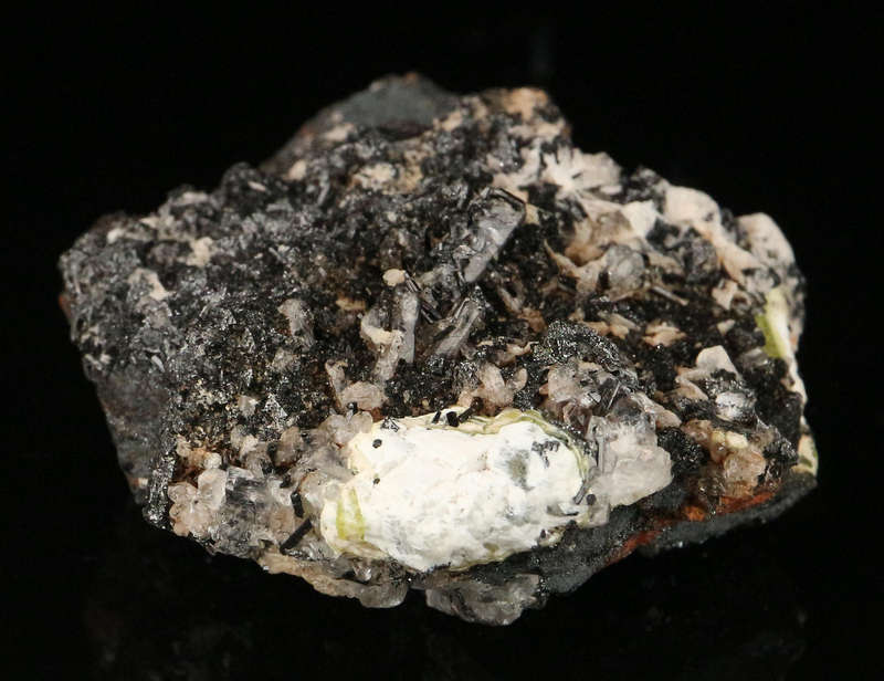 Ettringite, Hausmannite, Gaudefroyite,"N'Chwaning II Mine, Kalahari Manganese Field, Northern Cape,