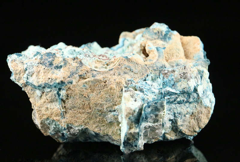 Shattuckite on Quartz, Kaokoveld Region, Namibia