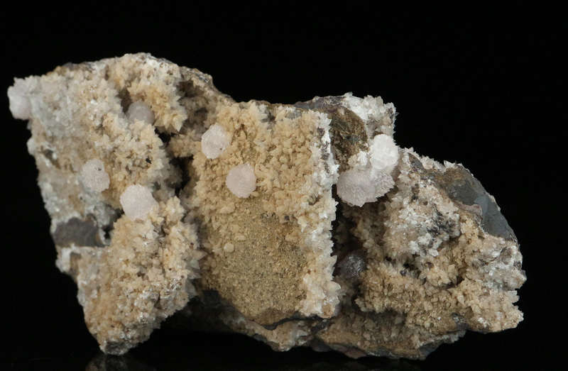 Calcite on Calcite on Matrix,"N'Chwaning II Mine, Kalahari Manganese Field, Northern Cape, South Afr