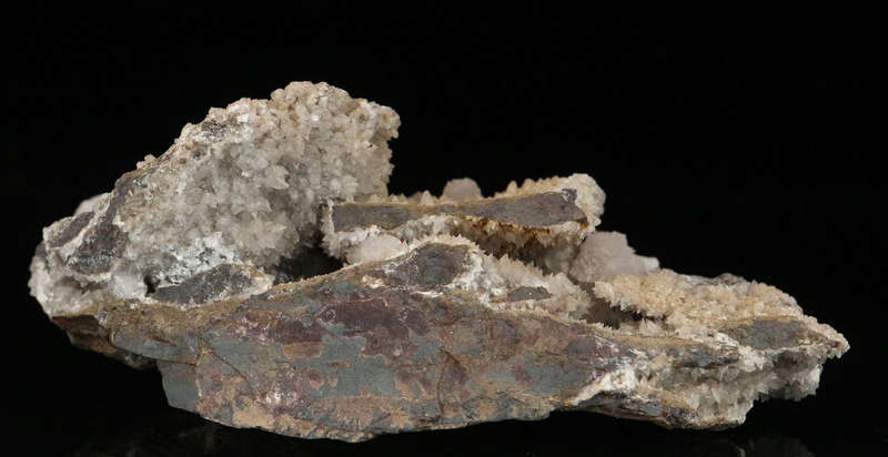 Calcite on Calcite on Matrix,"N'Chwaning II Mine, Kalahari Manganese Field, Northern Cape, South Afr