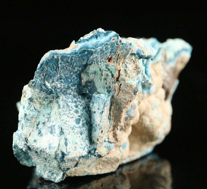 Shattuckite on Quartz, Kaokoveld Region, Namibia