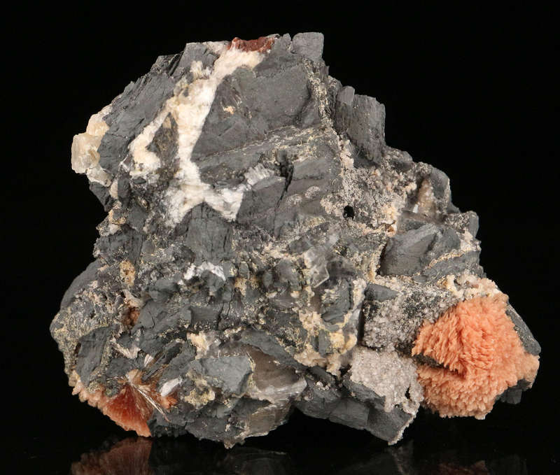 Inesite, Hydroxyapophyllite on Matrix,"N'Chwaning II Mine, Kalahari Manganese Field, Northern Cape,