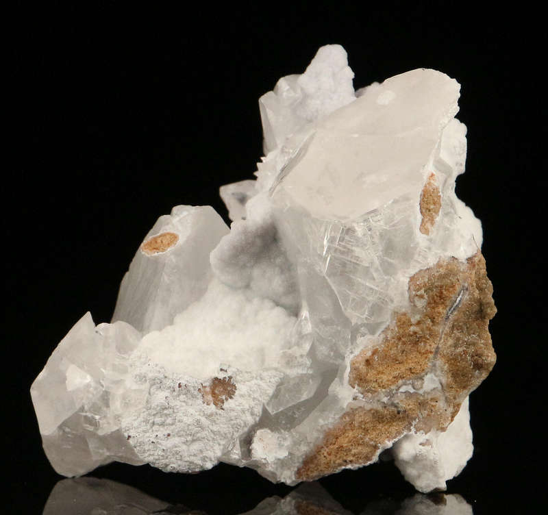 Calcite on Quartz on Matrix, Skorpion Mine, Karas Region, Namibia