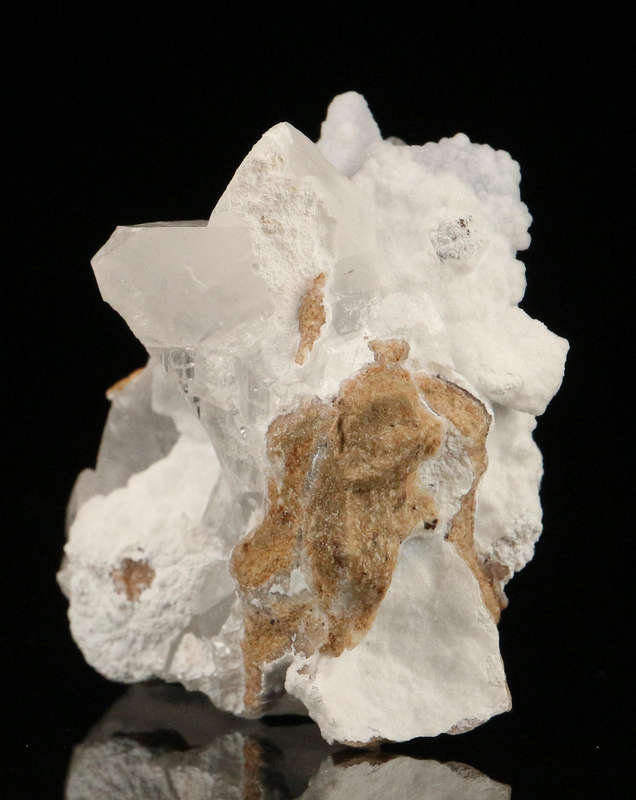 Calcite on Quartz on Matrix, Skorpion Mine, Karas Region, Namibia