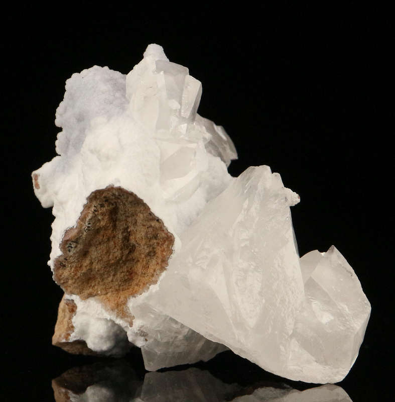 Calcite on Quartz on Matrix, Skorpion Mine, Karas Region, Namibia