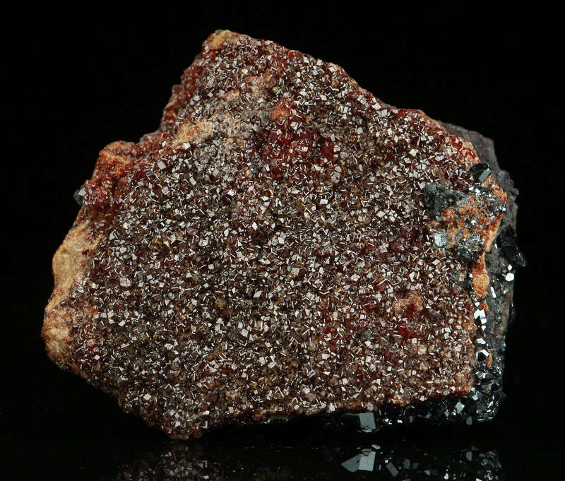 Hematite, Andradite on Matrix,"N'Chwaning II Mine, Kalahari Manganese Field, Northern Cape, South Af