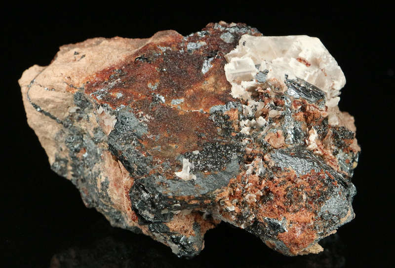 Hematite, Andradite on Matrix,"N'Chwaning II Mine, Kalahari Manganese Field, Northern Cape, South Af
