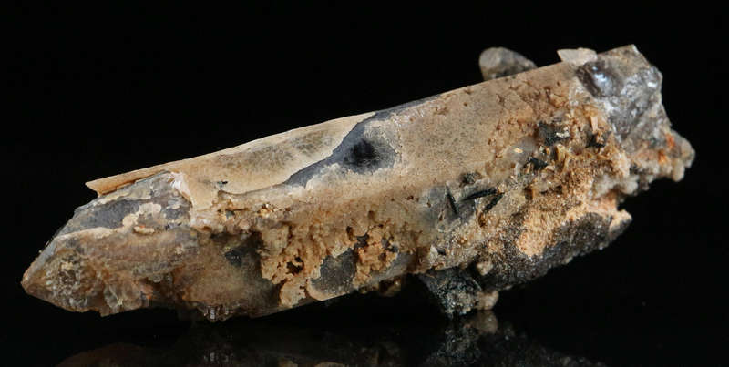 Aegirine on Smoky Quartz, Mount Malosa, Zomba, Southern Region, Malawi