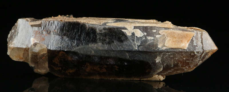 Aegirine on Smoky Quartz, Mount Malosa, Zomba, Southern Region, Malawi