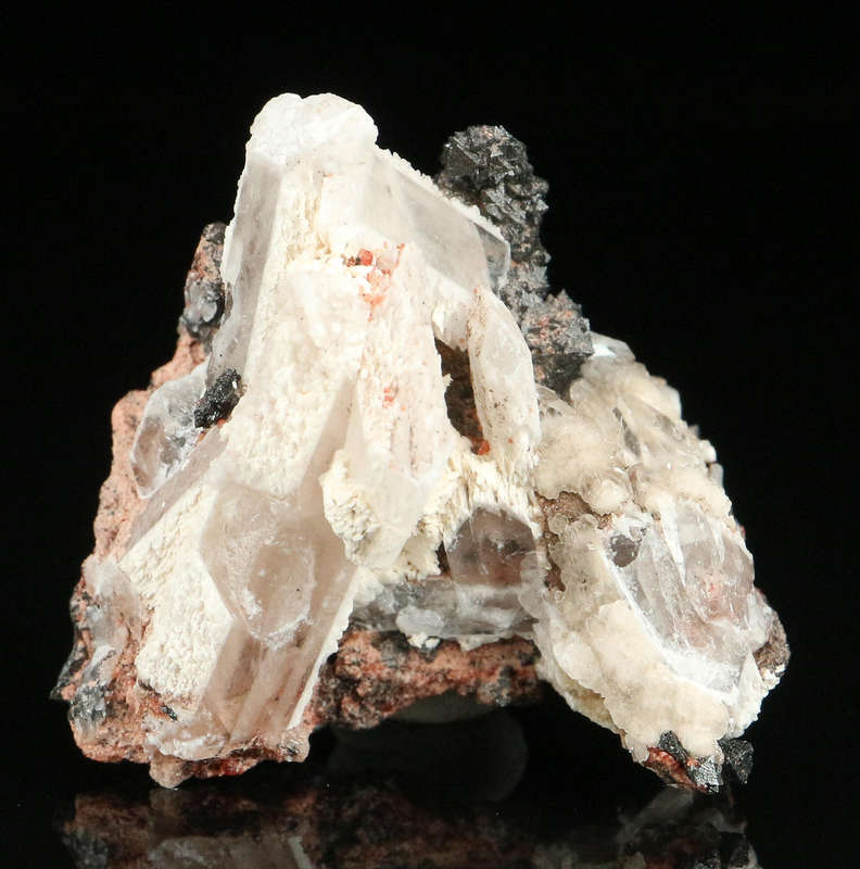 Baryte, Hausmannite, Andradite,"N'Chwaning II Mine, Kalahari Manganese Field, Northern Cape, South A
