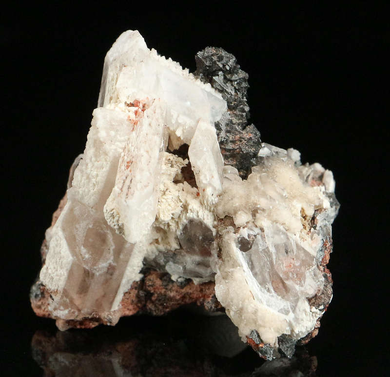 Baryte, Hausmannite, Andradite,"N'Chwaning II Mine, Kalahari Manganese Field, Northern Cape, South A