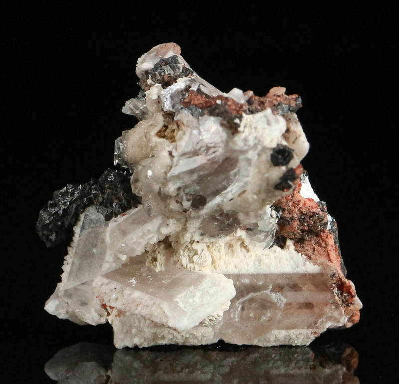 Baryte, Hausmannite, Andradite,"N'Chwaning II Mine, Kalahari Manganese Field, Northern Cape, South A