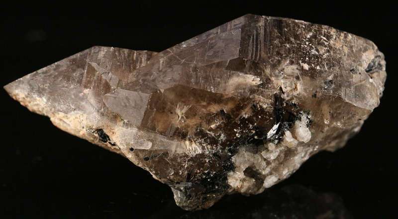Schorl incl Smoky Quartz Cluster, Erongo Mnt Region, Namibia