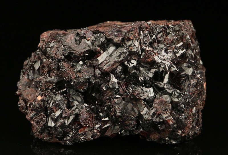 Manganvesuvianite on Matrix,"N'Chwaning II Mine, Kalahari Manganese Field, Northern Cape, South Afri