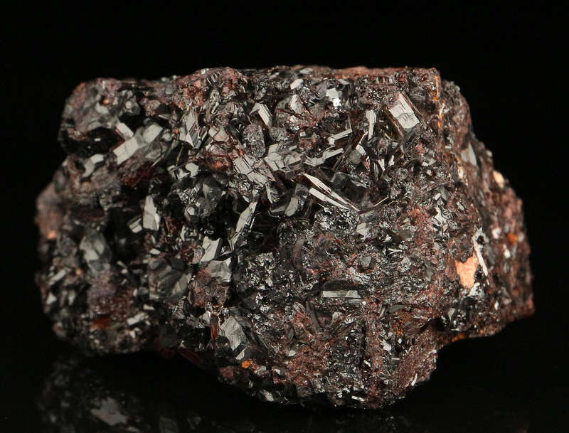 Manganvesuvianite on Matrix,"N'Chwaning II Mine, Kalahari Manganese Field, Northern Cape, South Afri