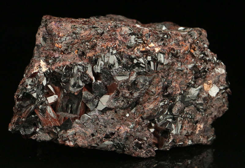 Manganvesuvianite on Matrix,"N'Chwaning II Mine, Kalahari Manganese Field, Northern Cape, South Afri