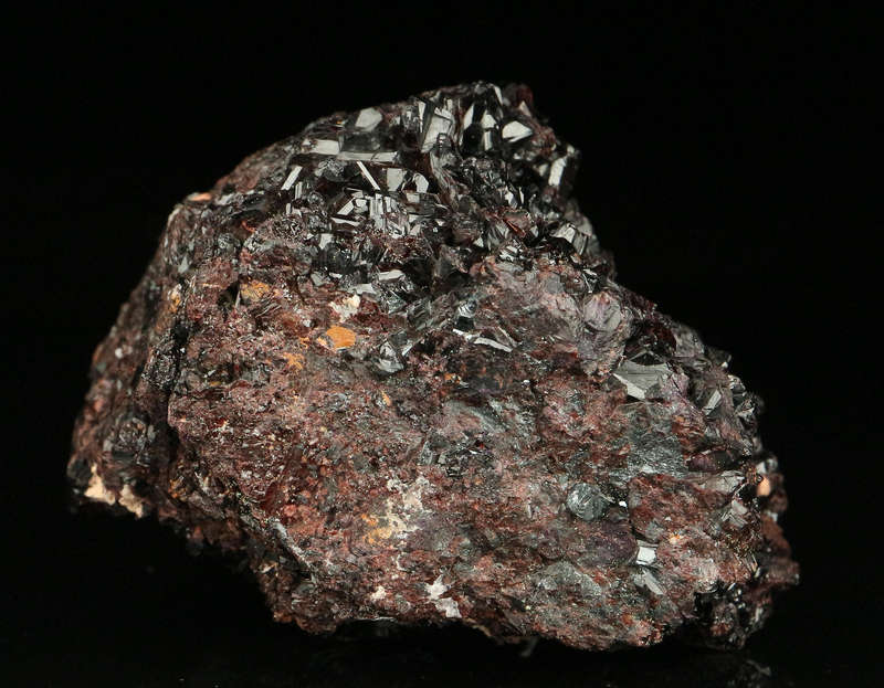 Manganvesuvianite on Matrix,"N'Chwaning II Mine, Kalahari Manganese Field, Northern Cape, South Afri