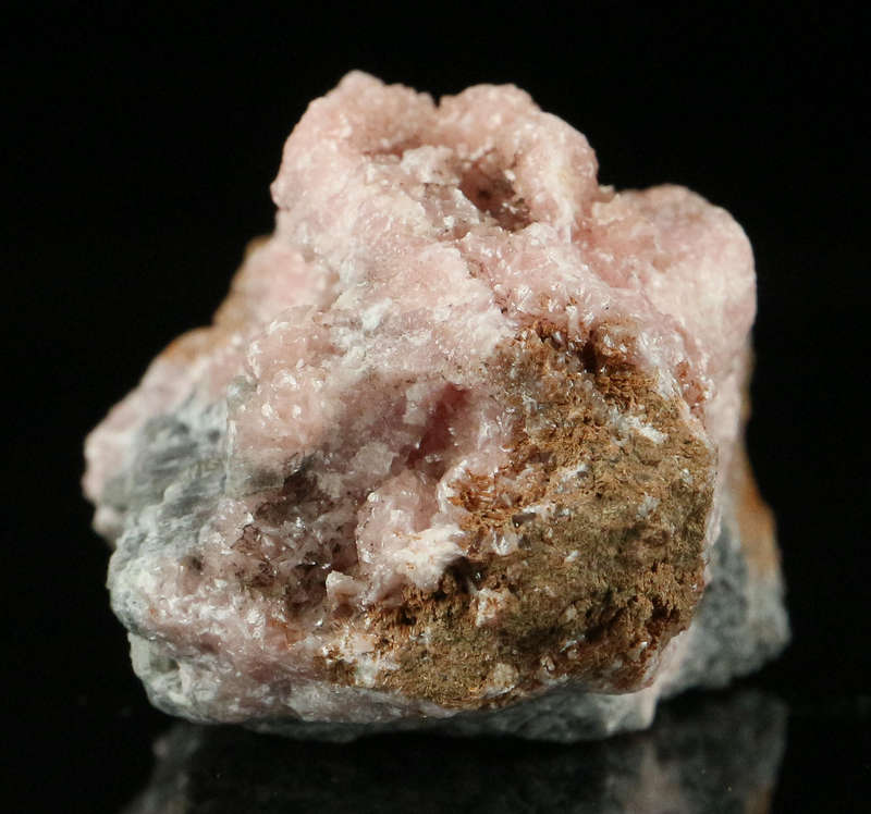 Rhodochrosite on Matrix,"N'Chwaning II Mine, Kalahari Manganese Field, Northern Cape, South Africa "