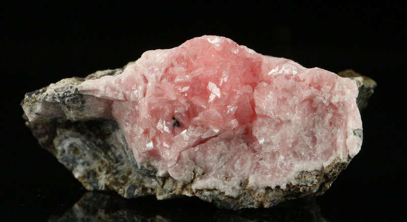 Rhodochrosite on Matrix,"N'Chwaning II Mine, Kalahari Manganese Field, Northern Cape, South Africa "