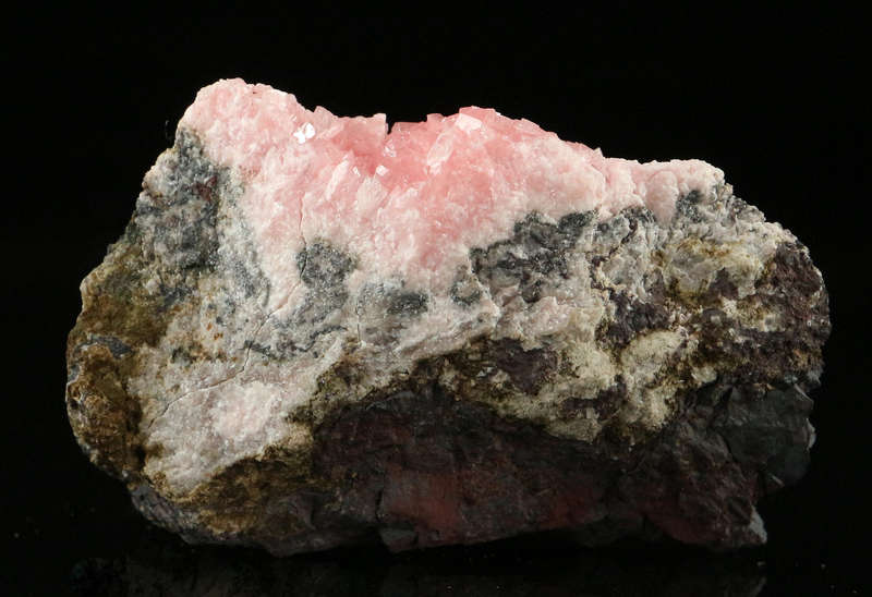 Rhodochrosite on Matrix,"N'Chwaning II Mine, Kalahari Manganese Field, Northern Cape, South Africa "