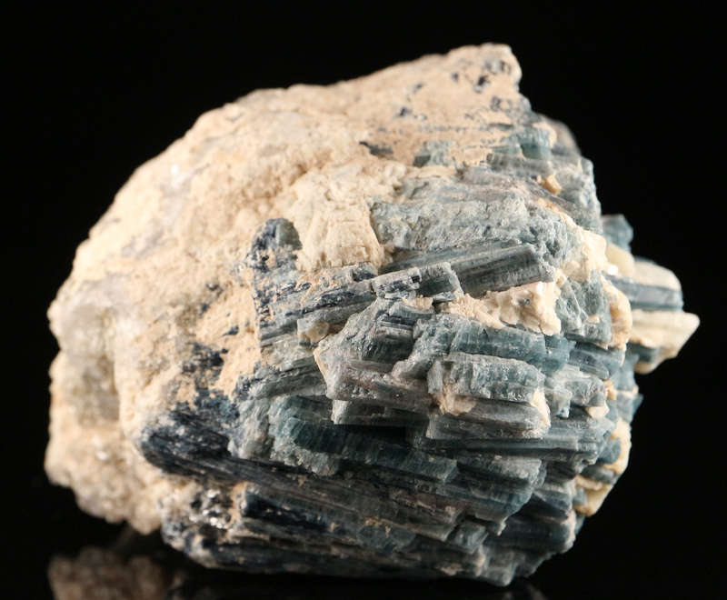 Blue Tourmaline on Quartz, Karibib, Namibia
