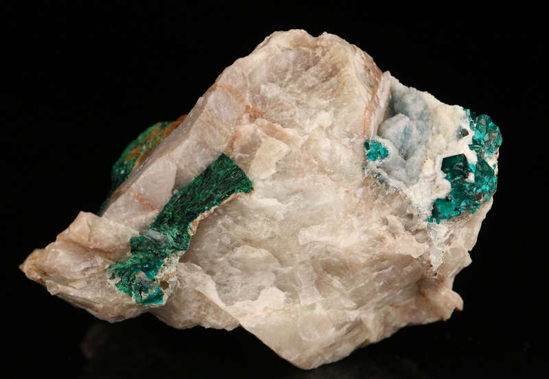 Malachite Dioptase on Matrix, Kaokoveld Region, Namibia