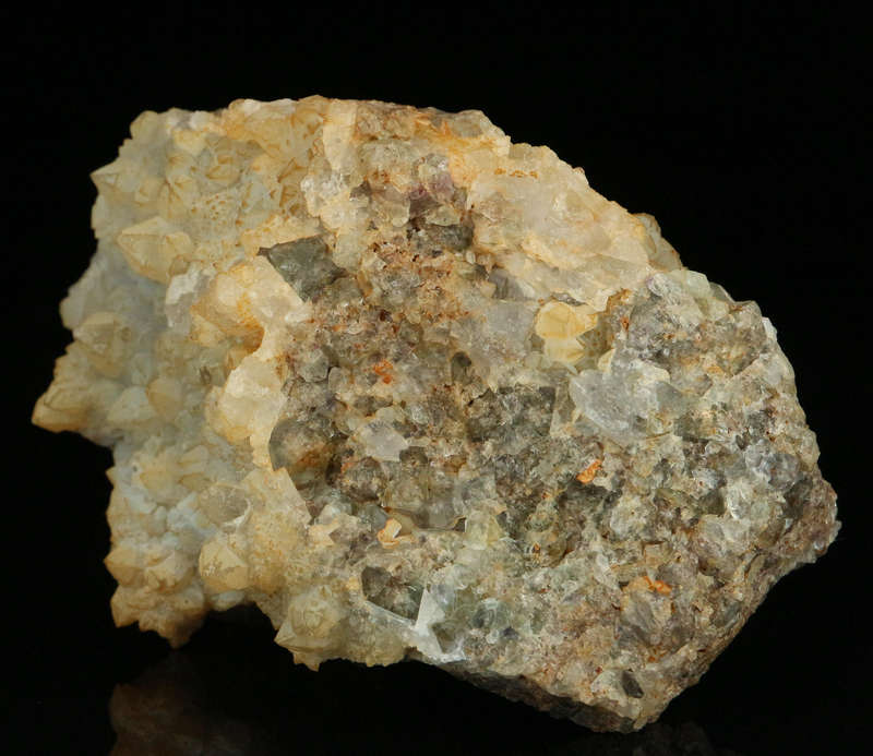 Quartz on Fluorite on Matrix, Okorusu Mine, Otjiwarongo, Otjozondjupa Region, Namibia