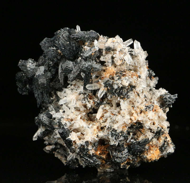 Quartz on Schorl, Erongo Mnt Region, Namibia