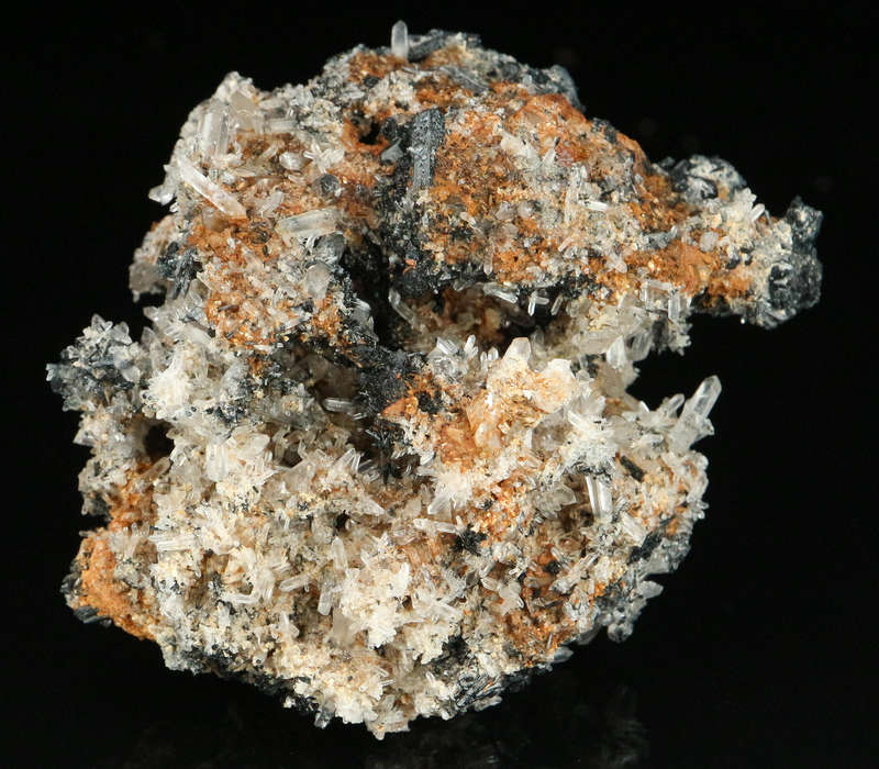 Quartz on Schorl, Erongo Mnt Region, Namibia