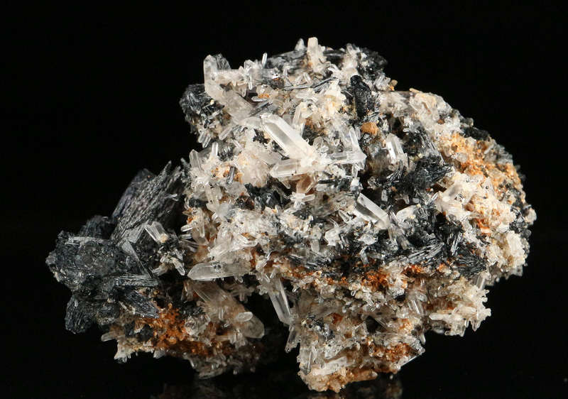 Quartz on Schorl, Erongo Mnt Region, Namibia