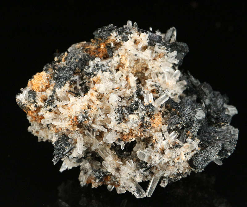 Quartz on Schorl, Erongo Mnt Region, Namibia