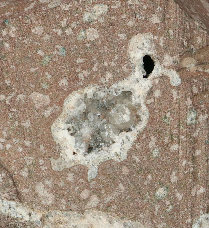 Calcite in Vug, Gobobosebberge Mnt, Namibia