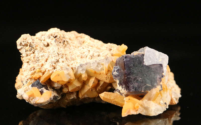 Quartz Penetrating Fluorite Small Cabinet Cluster, Brandberg Mnt, Namibia