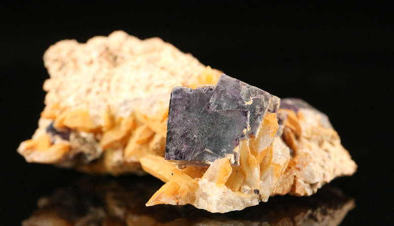 Quartz Penetrating Fluorite Small Cabinet Cluster, Brandberg Mnt, Namibia