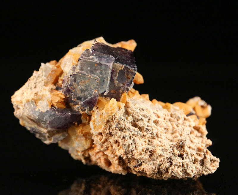 Quartz Penetrating Fluorite Small Cabinet Cluster, Brandberg Mnt, Namibia