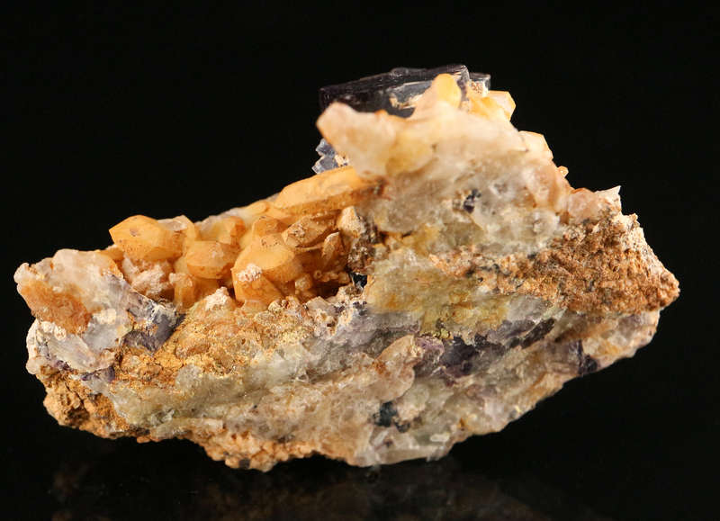Quartz Penetrating Fluorite Small Cabinet Cluster, Brandberg Mnt, Namibia