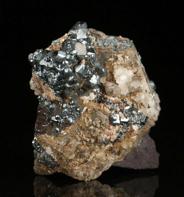 Hematite on Matrix, "N'Chwaning II Mine, Kalahari Manganese Field, Northern Cape, South Africa "