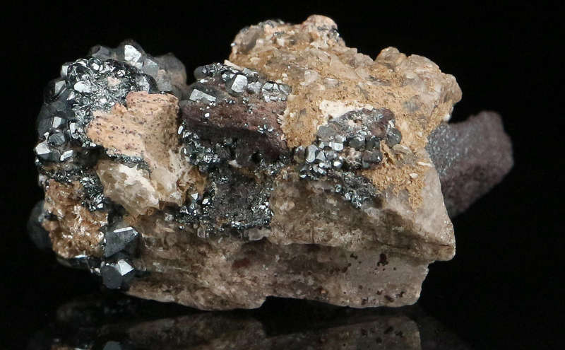 Hematite on Matrix, "N'Chwaning II Mine, Kalahari Manganese Field, Northern Cape, South Africa "
