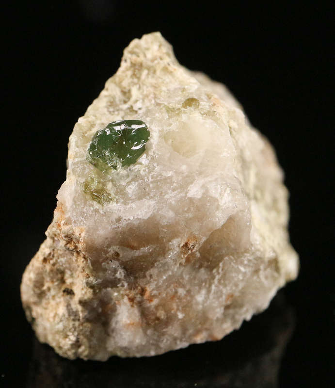 Demantoid Garnet on Matrix, Erongo Mnt, Erongo Region, Namibia.