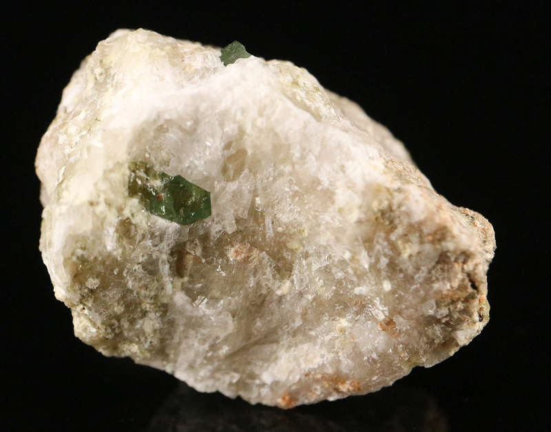 Demantoid Garnet on Matrix, Erongo Mnt, Erongo Region, Namibia.