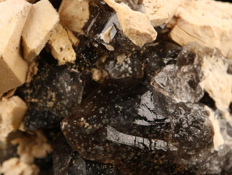 Smoky Quartz and Feldspar, Erongo Mnt, Erongo Region, Namibia.